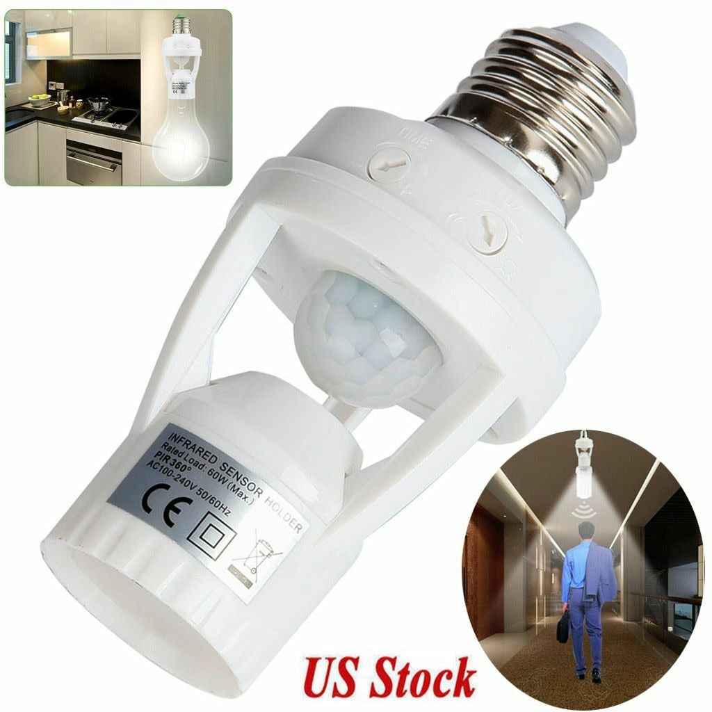 Motion Sensor Bulb HOLDER- Auto ON/OFF