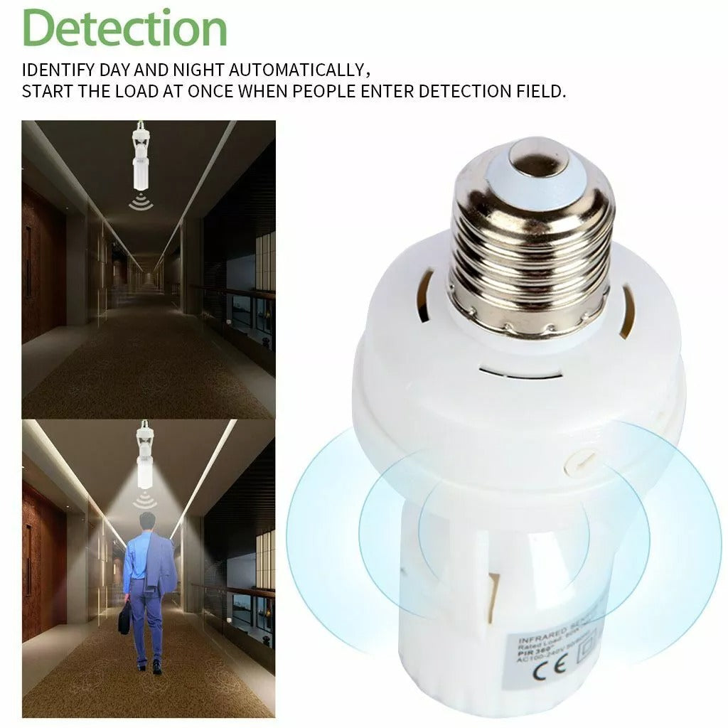 Motion Sensor Bulb HOLDER- Auto ON/OFF